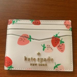 Kate Spade Strawberry card holder